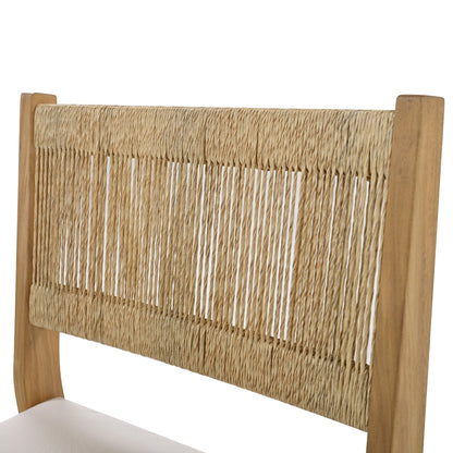U_Style Multi-Person Outdoor Acacia Wood Dining Table and Chair Set