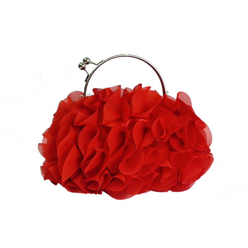 Womens Three-Dimensional Lace Casual Handbag
