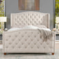 Marcella - Upholstered Shelter Headboard Bed Set