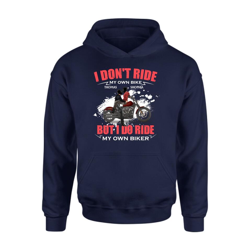 Personalized Couple Riding T- Shirt - Gifts For Riders - I Don't Ride My Own Bike But I Do Ride My Own Bike