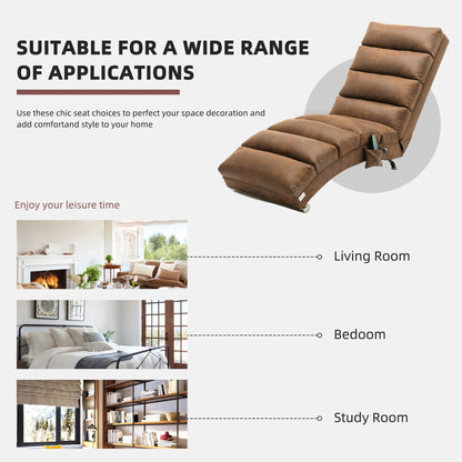 Massage Chaise Lounge Indoor With Remote Control, Ergonomic Electric Massage Lounger