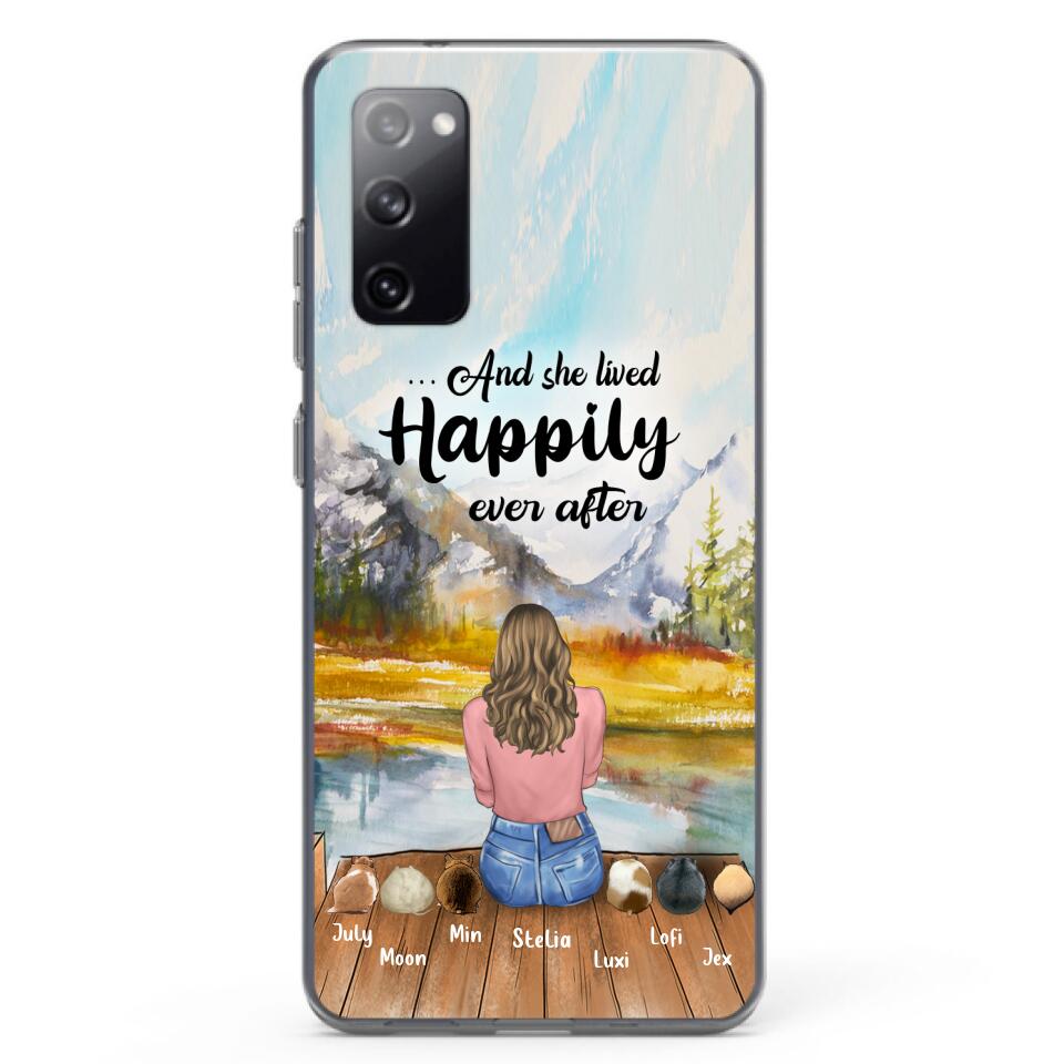 Custom Personalized Pet Phone Case - Gifts For Pet Lovers With 6 Pets - Case for Iphone and  Samsung