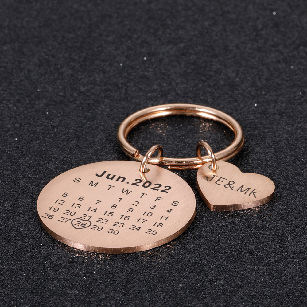 Stainless Steel Mirror DIY Pendant Outer Hole Round Card Keychain