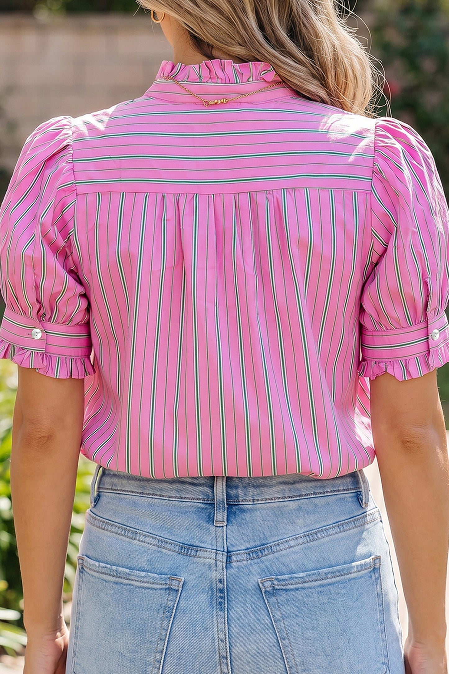 Tiffany Short Puff Sleeve Blouse