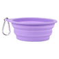 Outdoor Dog Folding Bowl Silicone Pet Bowl Drinking And Eating Dual-purpose Bowl Portable Dog Basin