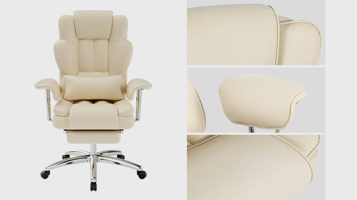 Big and Tall Executive Office Chair with Footrest