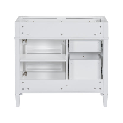 Bathroom Vanity With 2 Drawers And Tip-Out Drawer, Storage Cabinet
