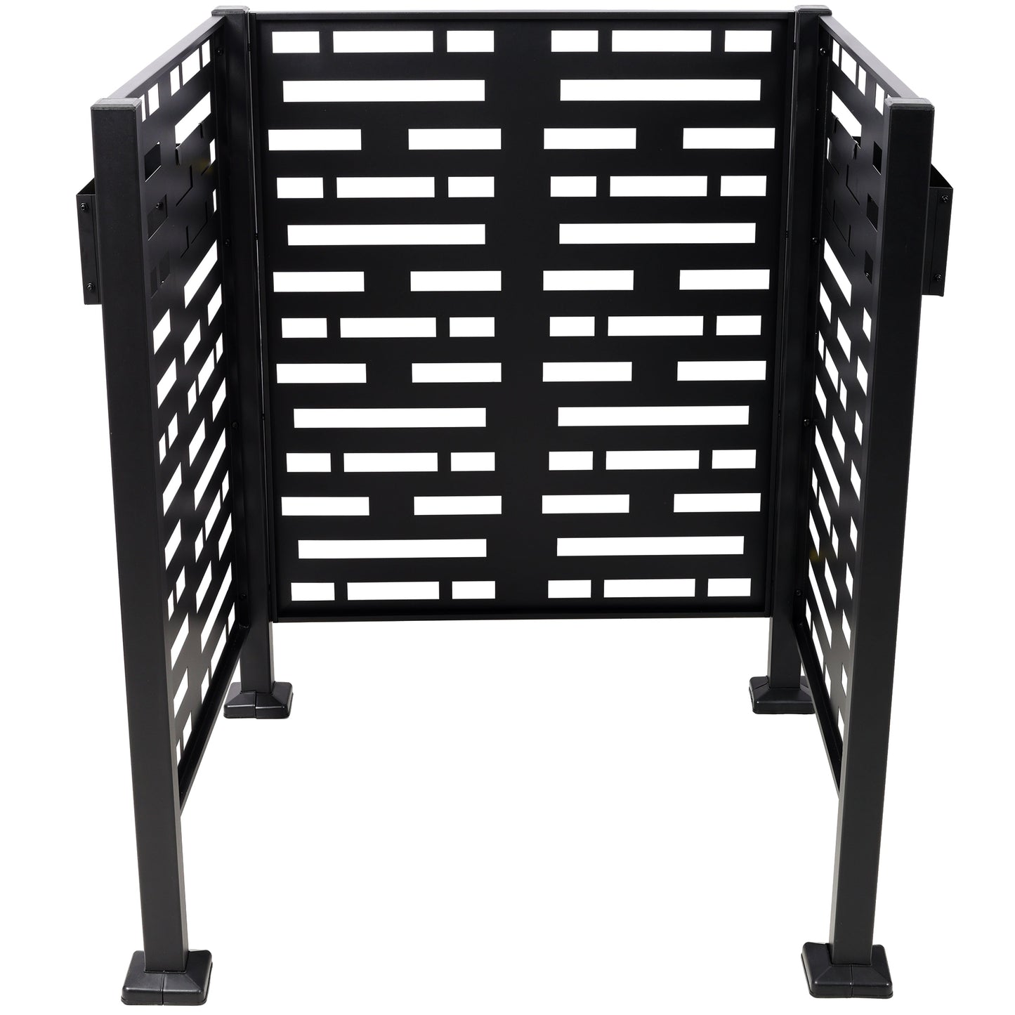 3x3 Ft Metal Air Conditioner Privacy Fence with Planter Boxes