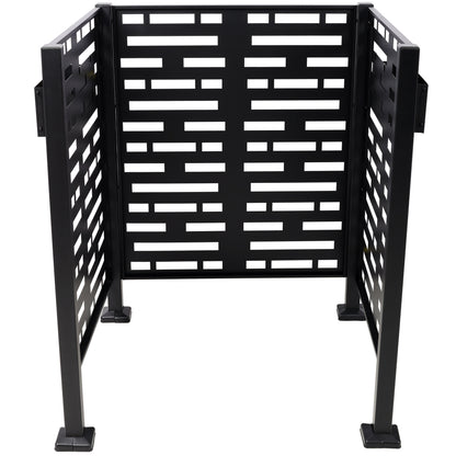 3x3 Ft Metal Air Conditioner Privacy Fence with Planter Boxes