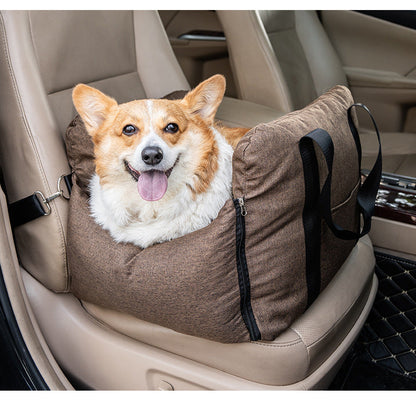 Portable Dog Car Seat Large Size Washable Pet Booster Seat Detachable Travel Dog Bed For Car Anti Dirty Pet Carrier For Vehicle Travel