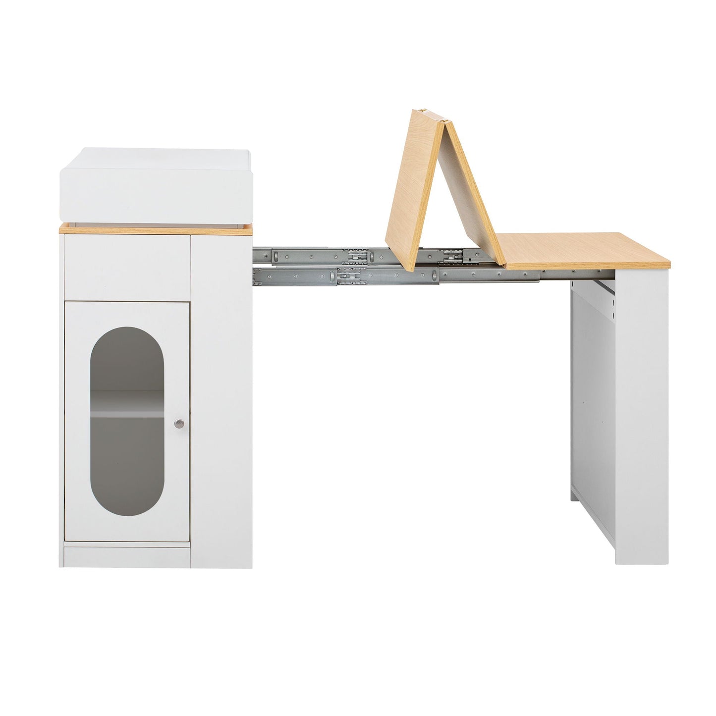 Extendable Dining Table With Folding Top