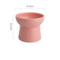 High Foot Neck Protection Ceramic Cat Bowl