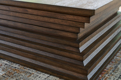Hannodream - Square Cocktail Table - Warm Brown