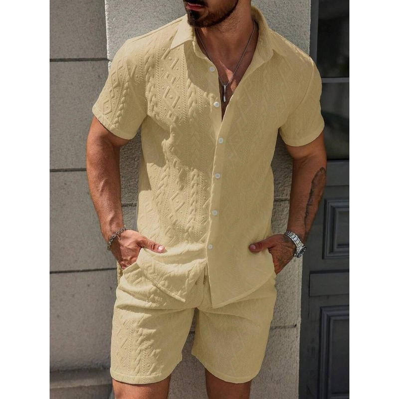 Fashionable Mens Casual Shirt Set