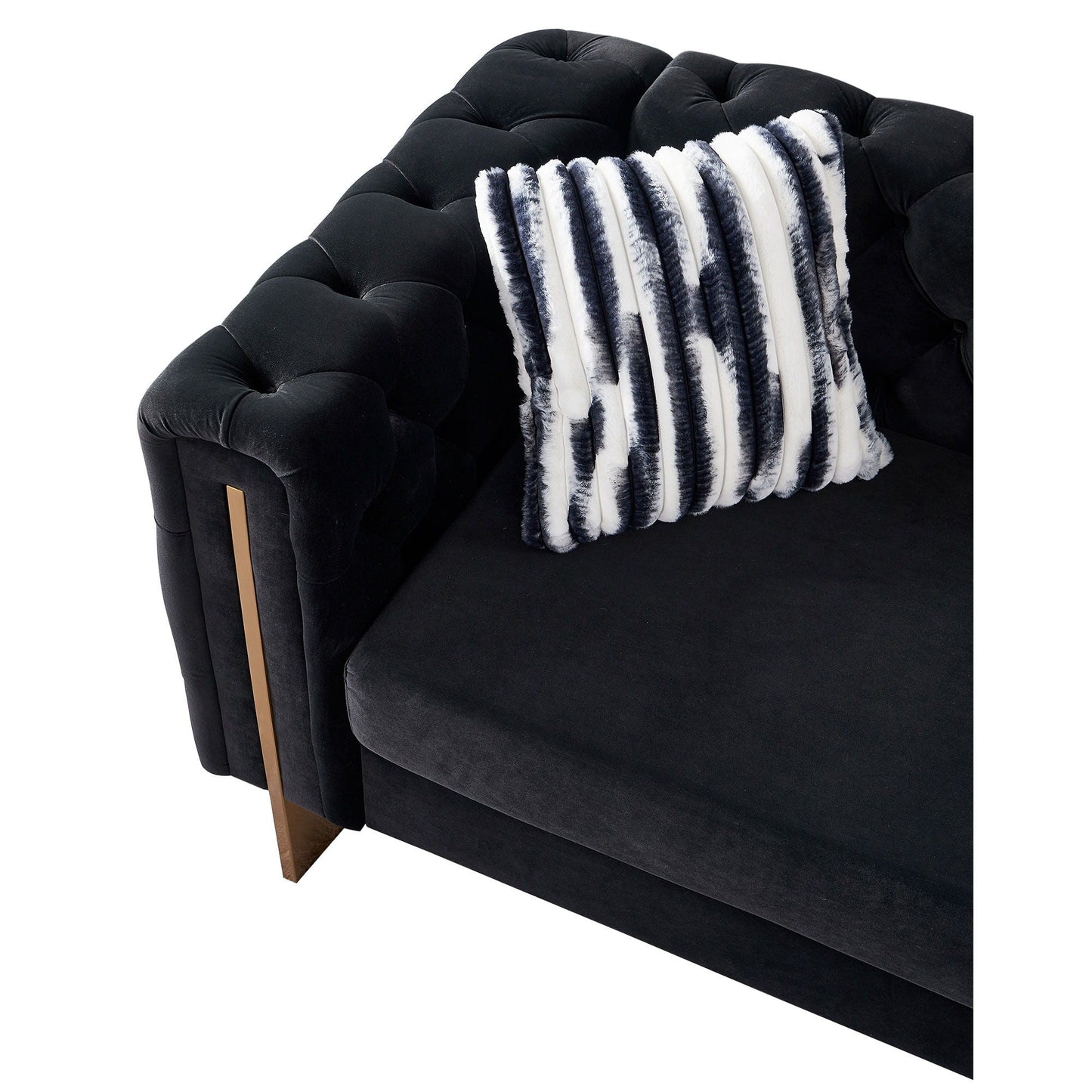 Chesterfield - Modern Tufted Living Room Sofa, 84.25''W Couch