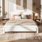 Queen Size Upholstered Platform Bed Frame