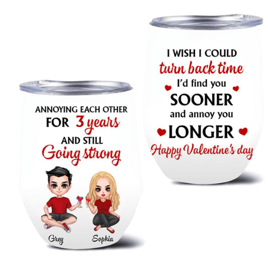 Personalized Wine Tumbler - Gifts for Lovers, Couples, Husband and Wife - Annoying Couple