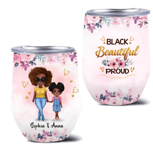 Personalized Mother & Daughter Wine Tumbler - Mother's Day Gift Idea - Like Mother Like Daughter Oh Crap!