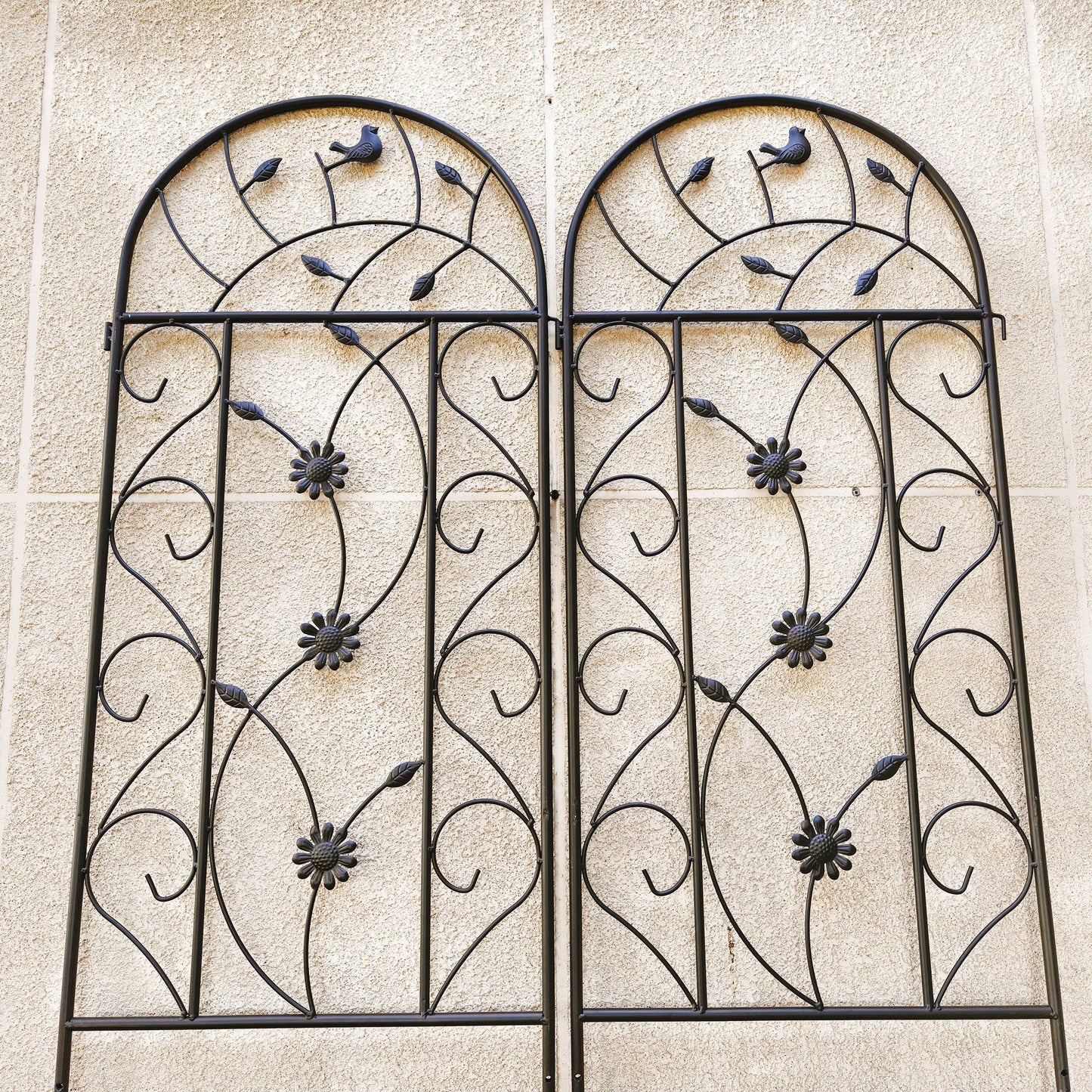 4 Pack Metal Garden Trellis 86.7" x 19.7" Rustproof for Climbing Plants
