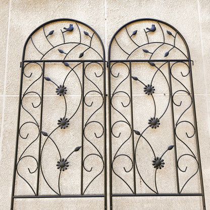 4 Pack Metal Garden Trellis 86.7" x 19.7" Rustproof for Climbing Plants