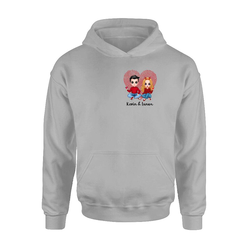 Personalized Couple T-shirt/Long Sleeve/Sweatshirt/Hoodie - Valentine's Day Gift Idea For Couple/Gift For Him And Her/Mother's Day Gift For Wife From Husband