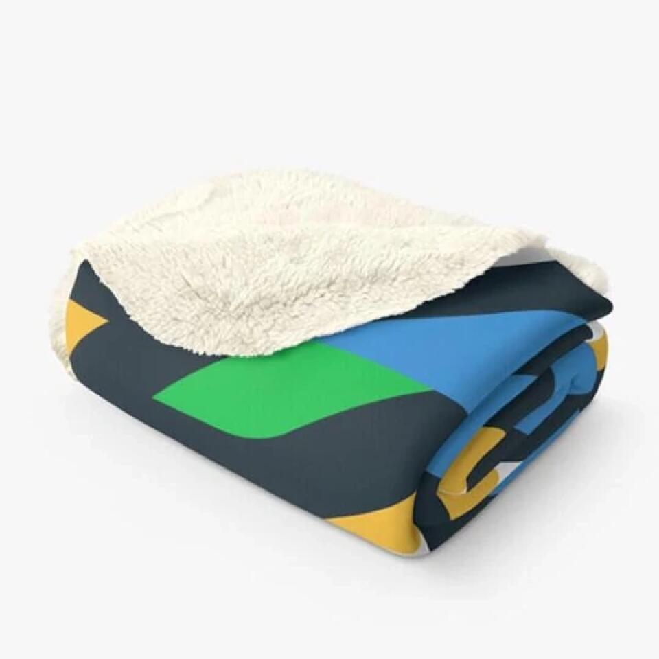 Personalized Roargasms Couple Fleece Throw Blanket/Quilt - Valentine's Day Gift Idea For Couple - Thanks For All The Roargasms!