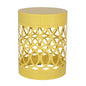 Outdoor Metal Large End Table, Modern Design