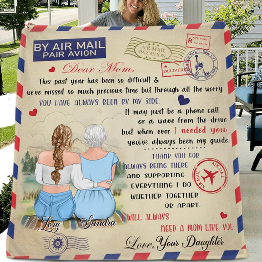 Personalized Love Letter Fleece/Quilt Blanket - Handwritten Letter Blanket - Best Gift For Mother