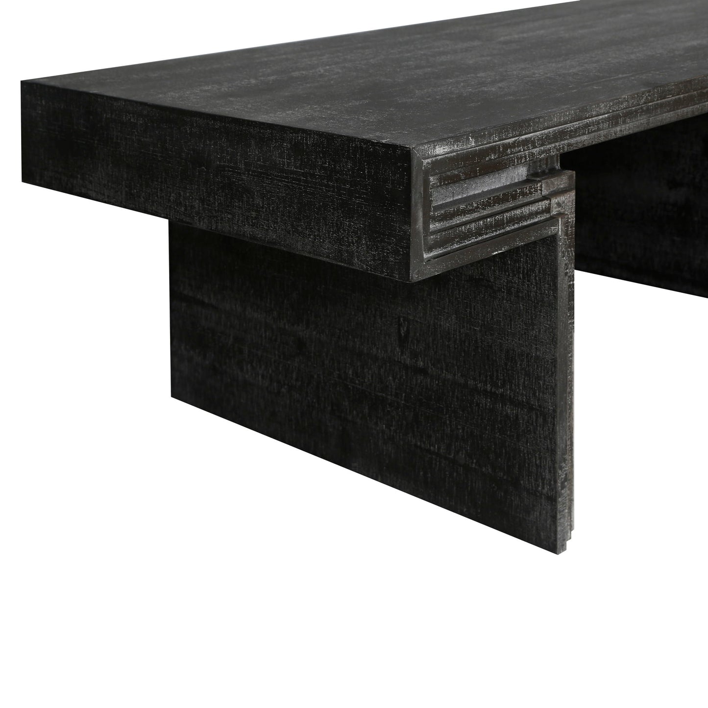 American Vintage Industrial Coffee Table, Double Tier Design