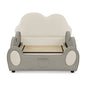 Cute Cloud Shape Bed With Guardrails Cartoon Design, Storage Pocket