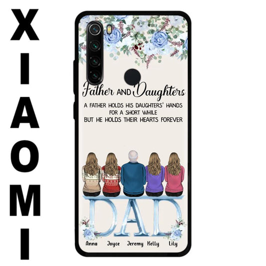 Personalized Father Phone Case - Up to 5 People - Father's Day Gift Idea For Father - Father & Daughters A Father Holds His Daughters Hands For A Short While - Case for Xiaomi/Huawei/Oppo