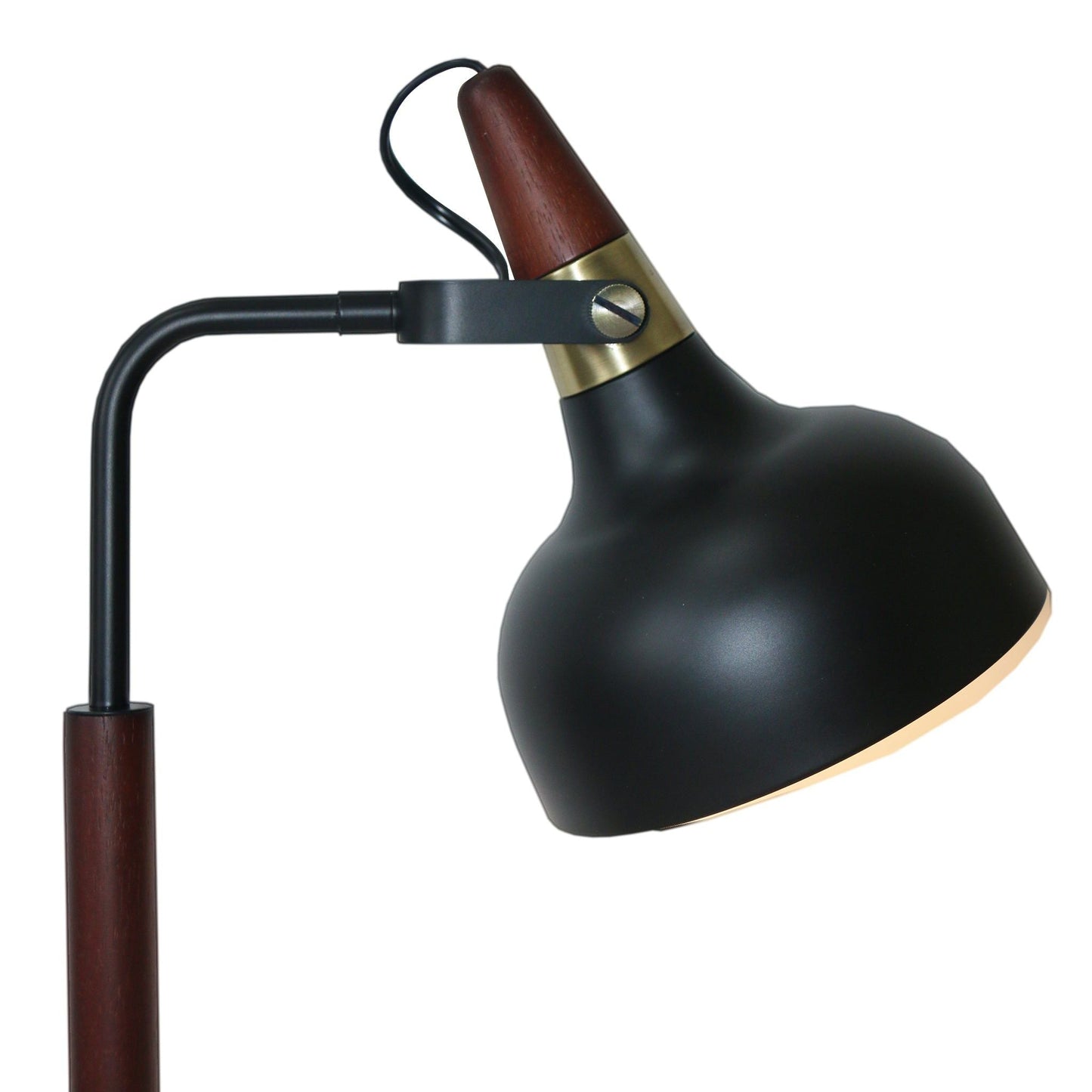 Glowlite - Table Lamp With Cone Shade - Black