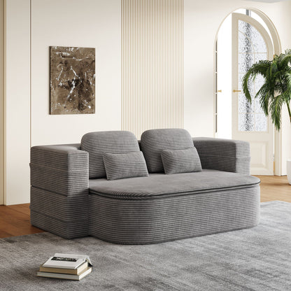 2 In 1 Foldable Sofa Bed With Multi Functional Blanket