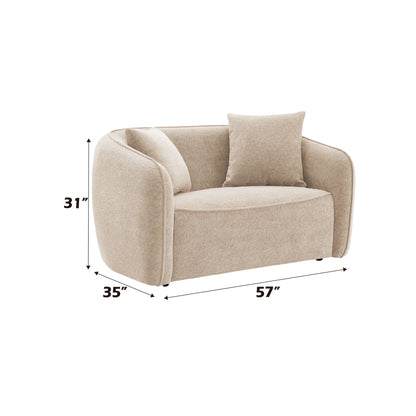 Keith - 3 Piece Living Room Set (Comes With Matching Color Toss Pillows)