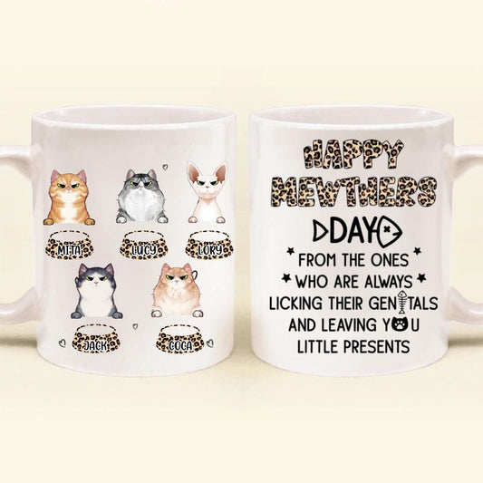 Personalized Cats  Mug - Up to 5 Cats - Gift Idea For Cat Lovers - Happy Mewthers Day