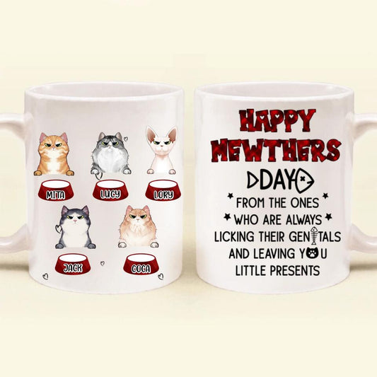 Personalized Cats  Mug - Up to 5 Cats - Best Gift Idea For Cat Lovers - Happy Mewthers Day