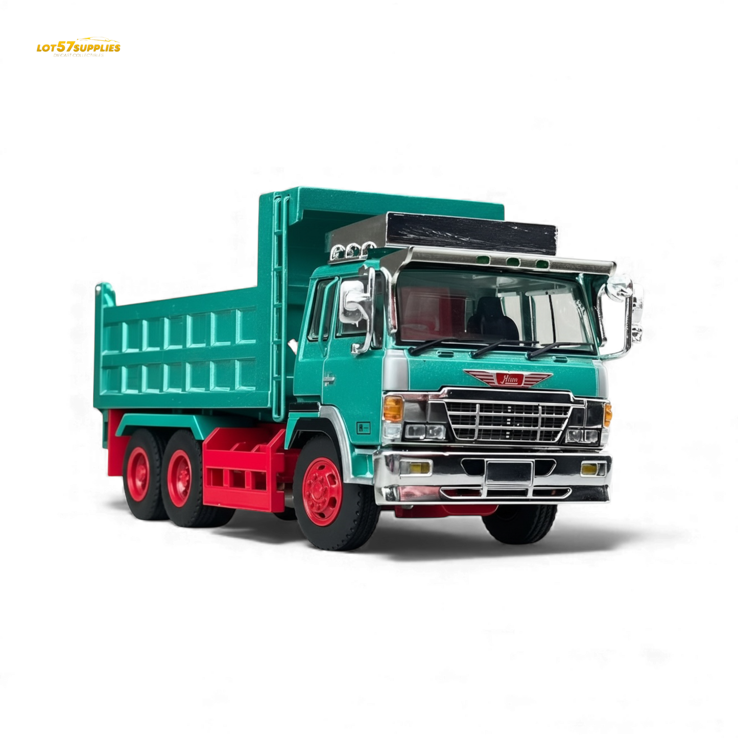 DBGT Hino Super Dolphin Dump Truck Green 1:64