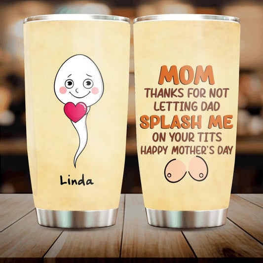 Personalized Sperms Tumbler - Gift Idea From Kids - Up to 6 Sperms