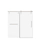 Frameless Single Sliding Shower Doors With Towel Rail & Handle