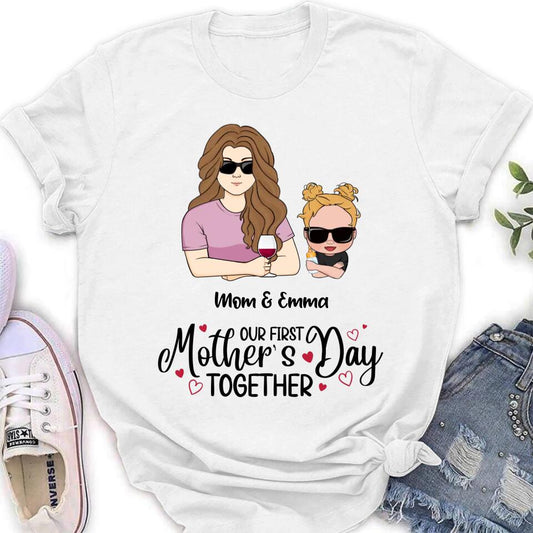Personalized First Mother's Day Together T-Shirt/Long Sleeve/Sweatshirt/Baby Onesie - Gift Idea For Mother's Day/Mom/Baby - Our First Mother's Day Together