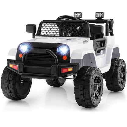 Electric Ride-On Truck for Kids with Remote Control, Music, and Lights - 12V