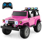 12V Licensed Toyota FJ40 RC Truck with Laser Light and Music - 2 Seater Ride-On Car
