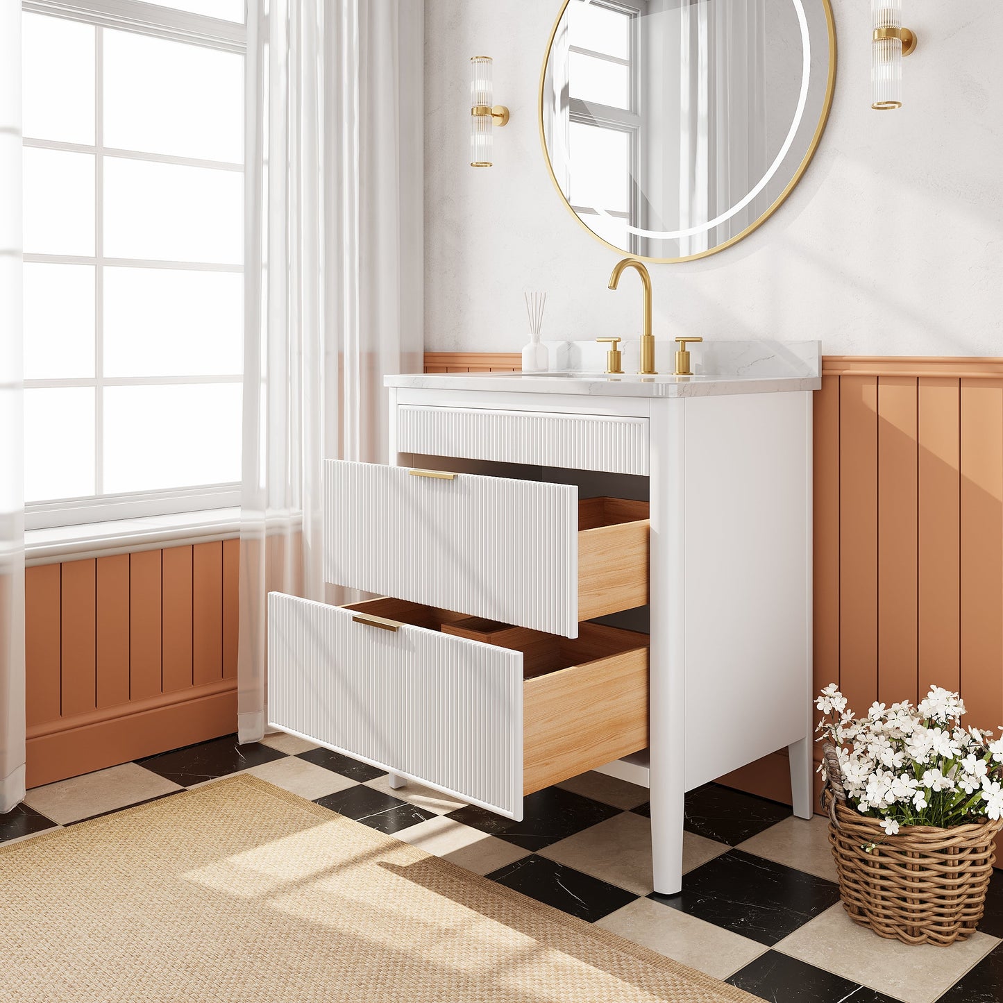 Fully Assembled 30'' Bathroom Vanity