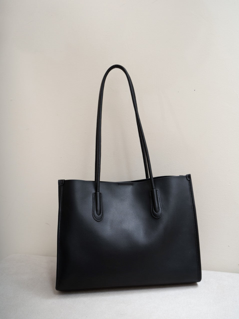 Baidii Leather Women's Bag 2025 New Commuter Tote High-End Large Capacity Cowhide Shoulder Handbag