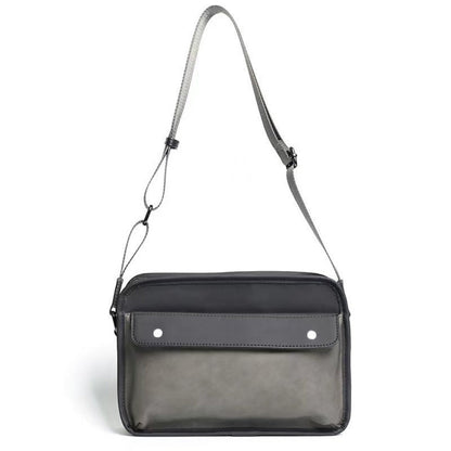Retro fashion messenger bag, shoulder men's matte crossbody bag, stylish square bag