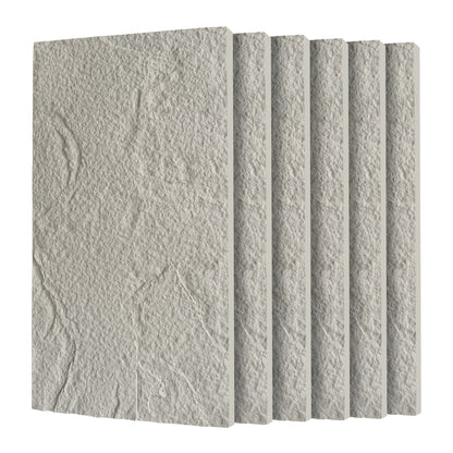 3D Faux Stone Wall Panels - 6 PCS PU Wainscoting