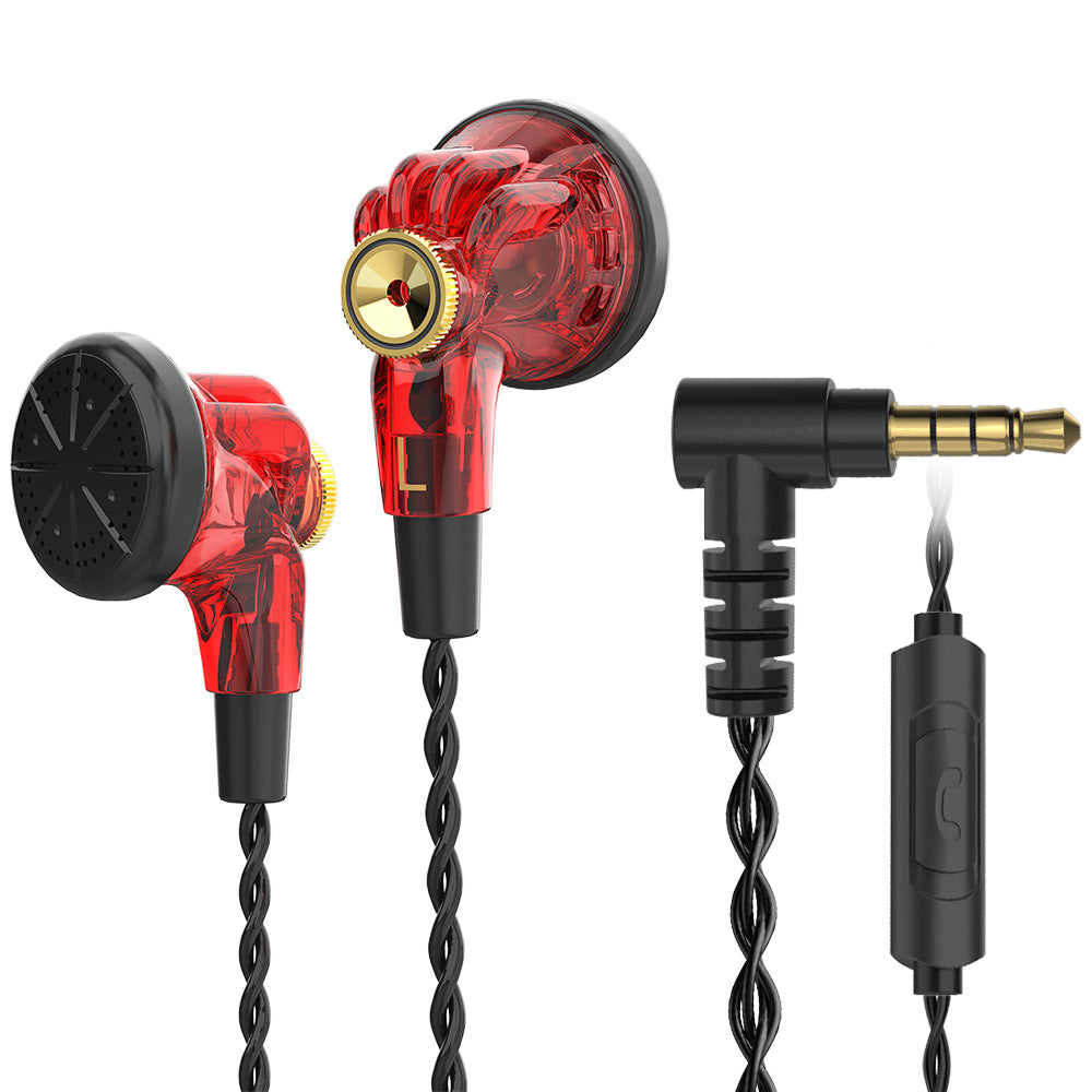 Wired Music Headset Flat Head Earbuds Computer Mobile Phone Universal