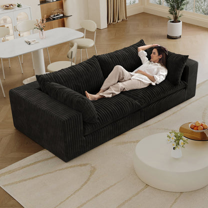 Y137 Modular Black Sofa