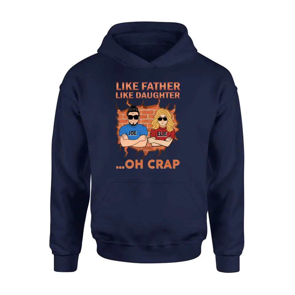 Personalized Dad/Mom And Daughter/Son T-Shirt - Gift Idea For Father's Day/Mother's Day