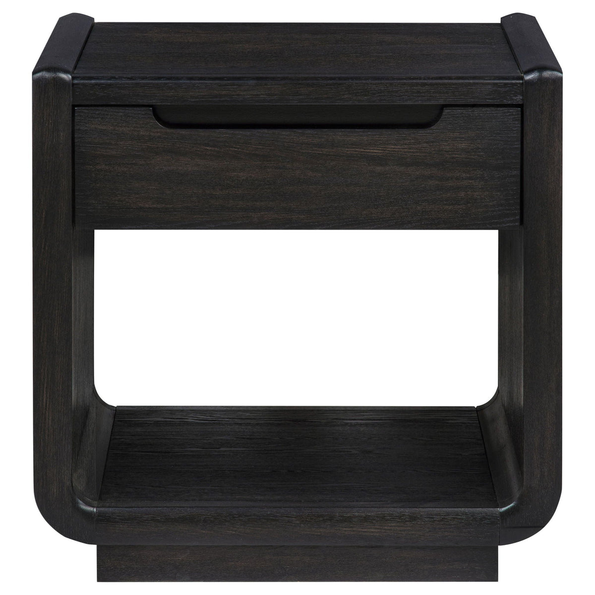 Leandro 2-piece Wood Coffee and End Table Set Burnished Black